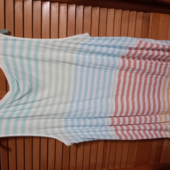 LuLaRoe Kristina 3xl Striped Multicolor Top - Picture 4 of 5